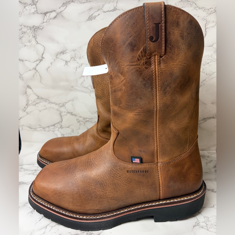 Men’s Justin Ames Walnut Brown Cowhide HL4224 US Size 13 EE